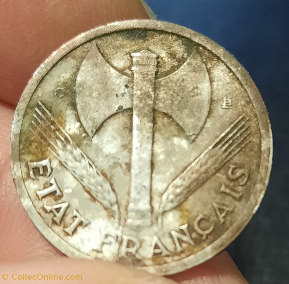 France 1 franc 1944 3 monnaies monde france 1 franc 1944
