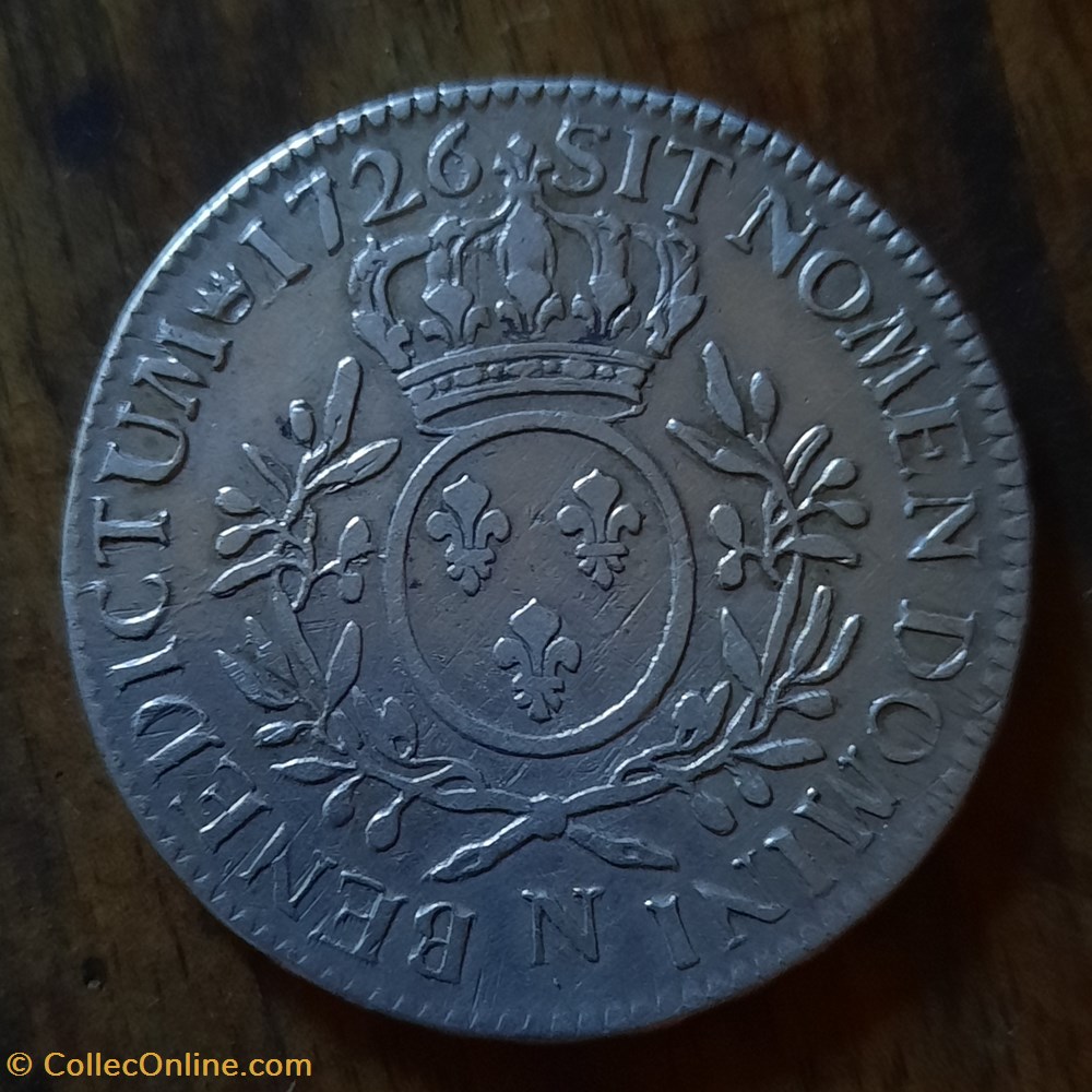 monnaie royale louis xv a buste a g r ecu de france ovale d 41 5 p 29 13g g321 c2117 sobin 713