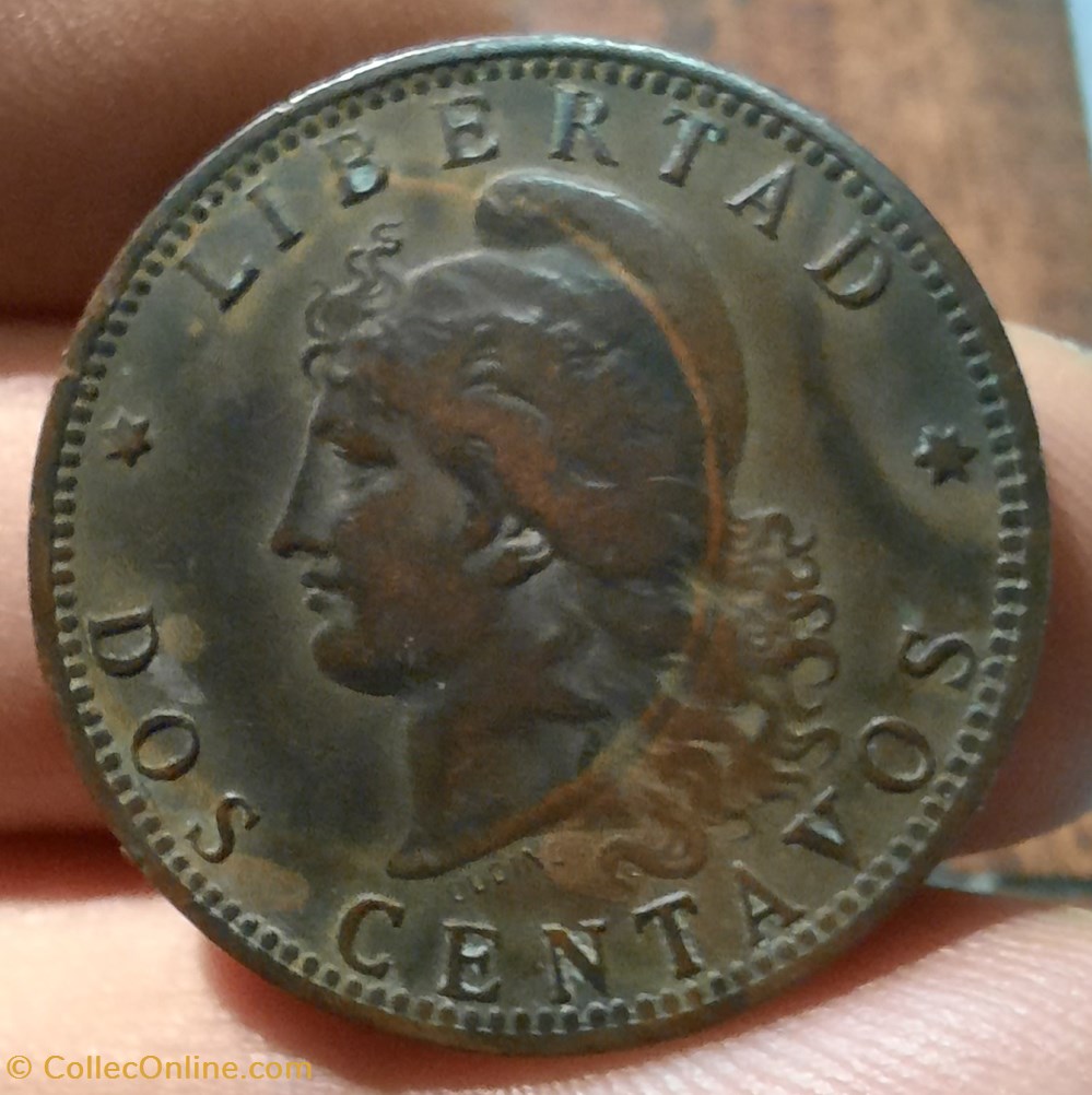Argentine dos centavos 1890 monnaies monde monaco argentine dos centavos 1890