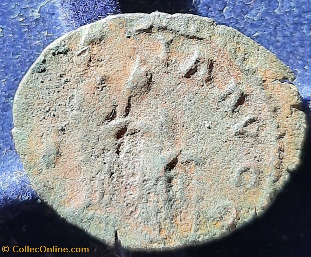 monnaies antiques tetricus erreur de frappe deux visages differents besoin aide