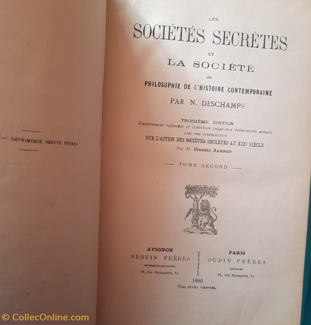 livres bd revues les societes secretes par n deschamps