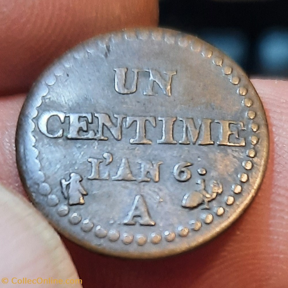 Directoire A/Tete Republique a g R/Legende D17.8 P1.79g F100/3 monnaies france modernes directoire a tete republique a g r legende d17 8 p1 79g f100 3
