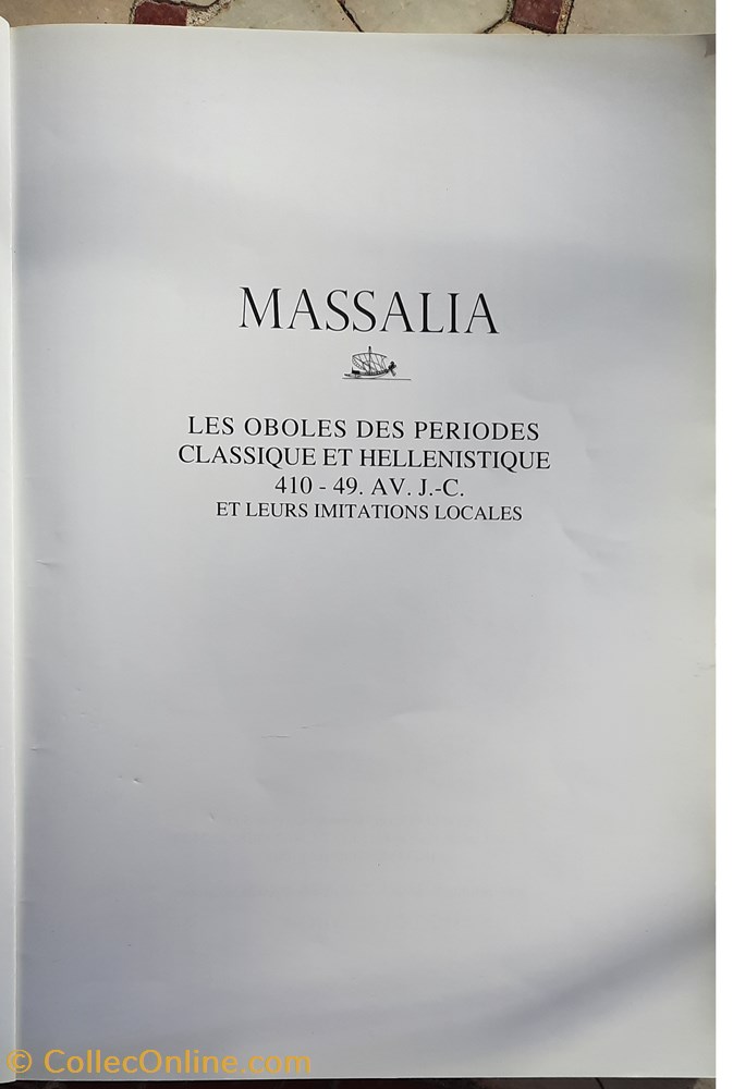 livres bd revues massalia oboles des periodes classique et hellenistique 2011