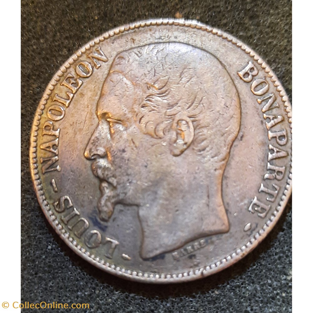 monnaies france modernes 2 republique louis napoleon bonaparte a tete nue a g r couronne d32 2 p24 58g f329 1