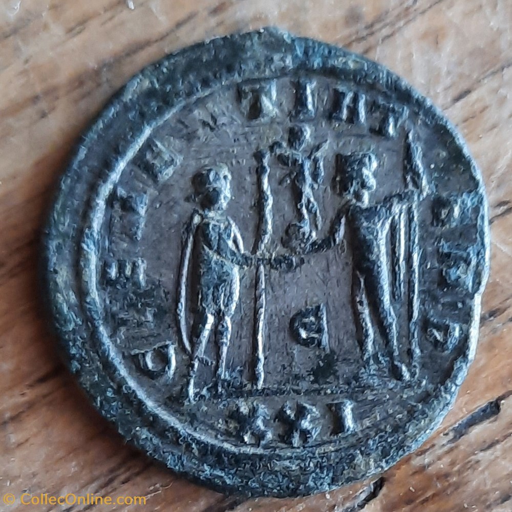 monnaie antiquite av jc ap romaine republicaine imperiale probus a buste radie a d r empereur et jupiter face a face d23 2 p4 23g rcv 11961