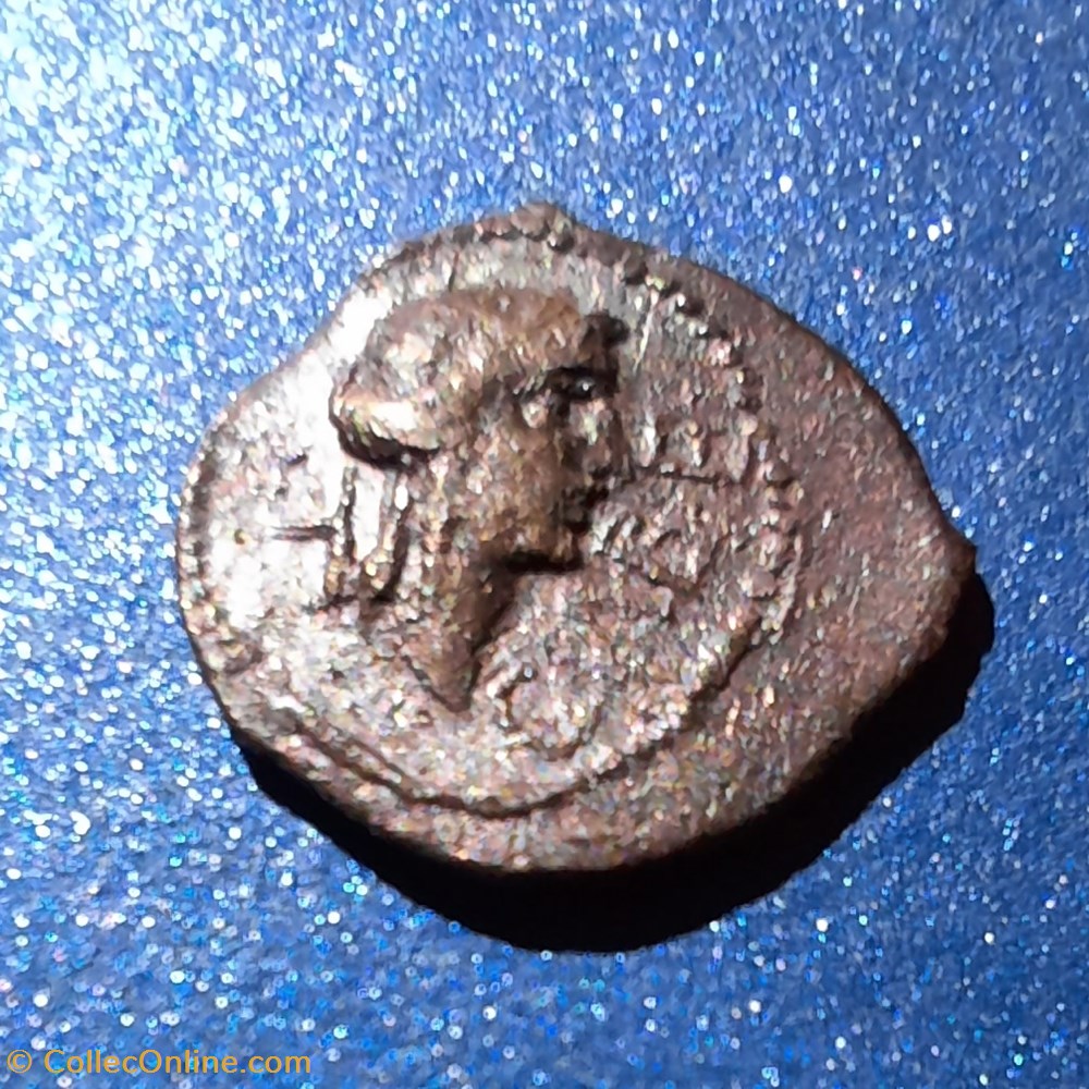 Cavaillon A / Tete Apollon a d R/ Corne d abondance -44-42 D 10.2 P0.42g Feugere CAV 2545 LT 2545 monnaie antique jc gauloise cavaillon a tete apollon a d r corne d abondance 44 42 d 10 2 p0 42g feugere cav 2545 lt 2545