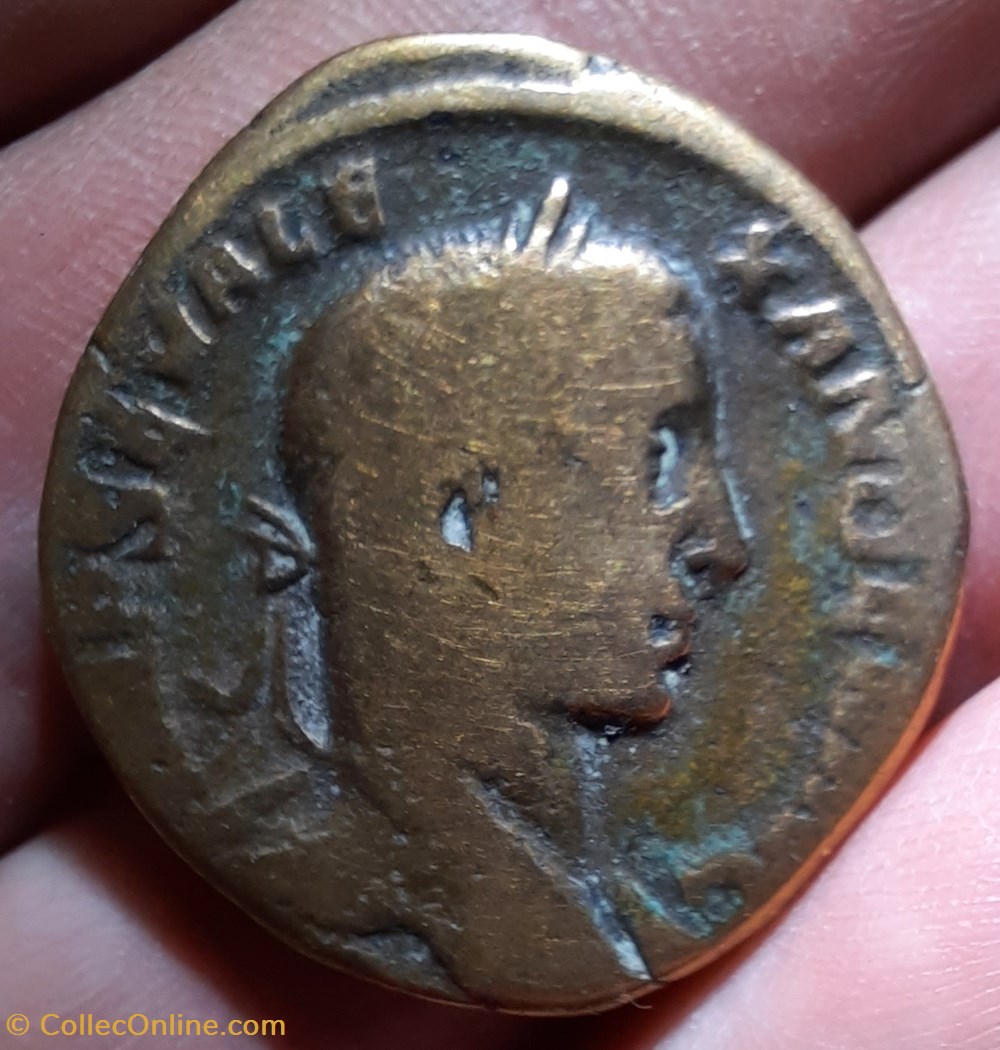 Alexandre severe A/Tete lauree a d R/ Jupiter debout nue a g D28.8 P18.72g C74 RCV 7966 monnaies antiquite av jc ap romaines republicaines imperiales alexandre severe a tete lauree a d r jupiter debout nue a g d28 8 p18 72g c74 rcv 7966