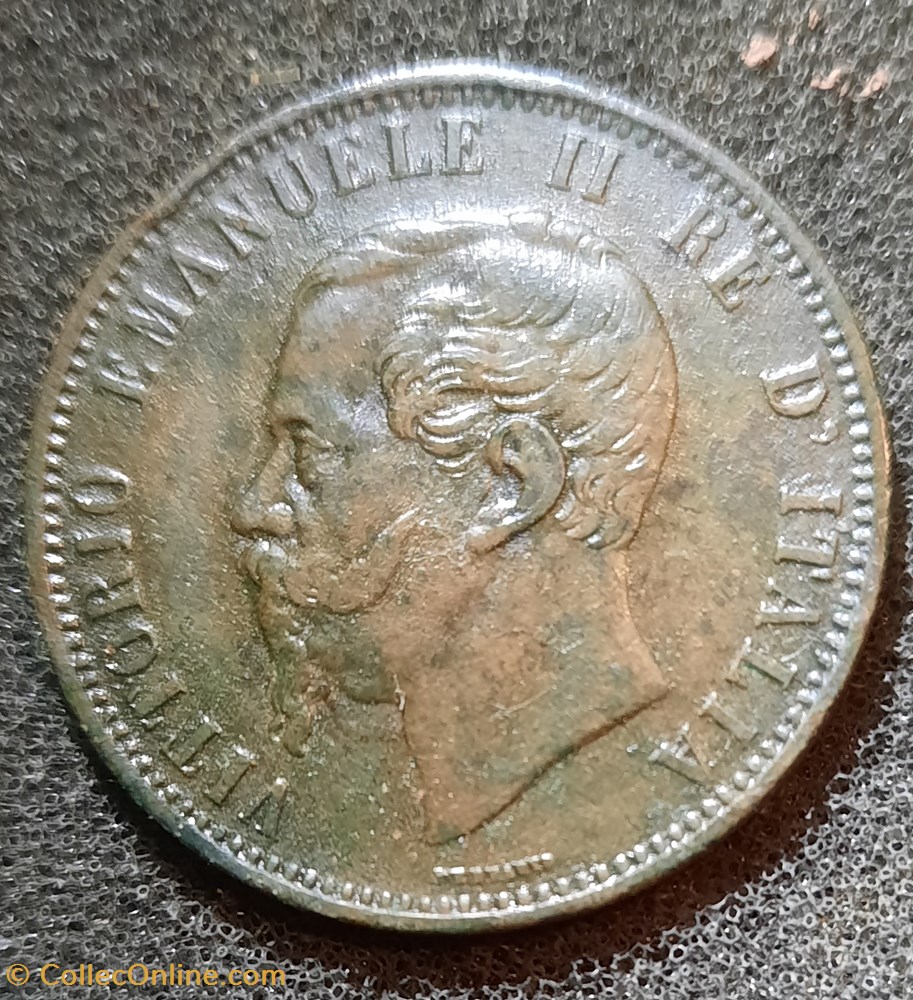 Emmanuel II A/Tete nue a g R/Legende en 3 lignes D30 P9.63g Mont 235 KM19/11.5 monnaies monde italie emmanuel ii a tete nue a g r legende en 3 lignes d30 p9 63g mont 235 km19 11 5