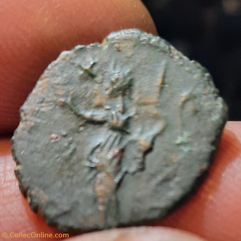 Tetricus 2 A/Tete radiee a d R/Paix debout a g +272+274 D19.3 P2.73g RIC248 monnaies antiquite av jc ap romaines republicaines imperiales tetricus 2 a tete radiee a d r paix debout a g 272 274 d19 3 p2 73g ric248
