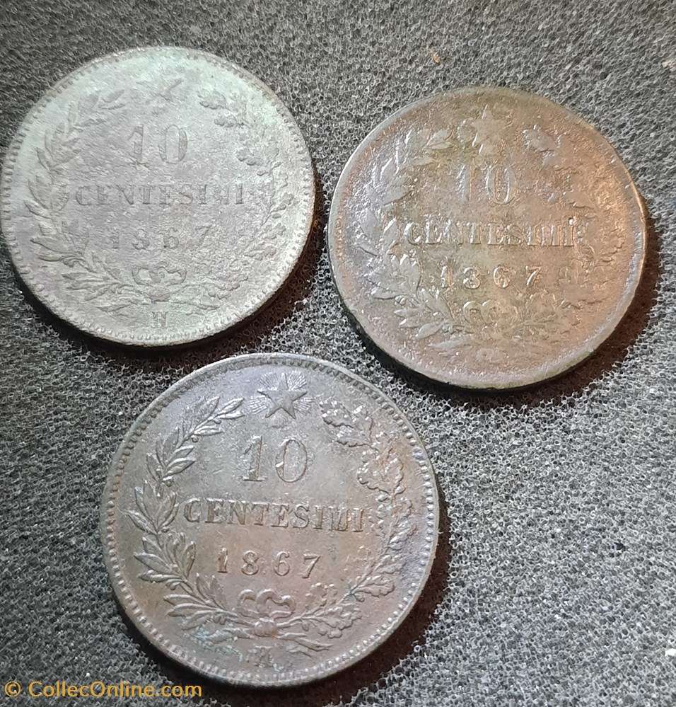 Emmanuel II A/Tete nue a d R /Legende en 3 lignes D30 P divers Mont 243 Mont245 monnaies monde italie emmanuel ii a tete nue a d r legende en 3 lignes d30 p divers mont 243 mont245