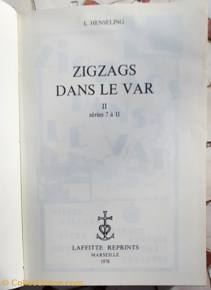 livres bd revues zigzags dans le var editions laffite reimpression 1978 l henseling