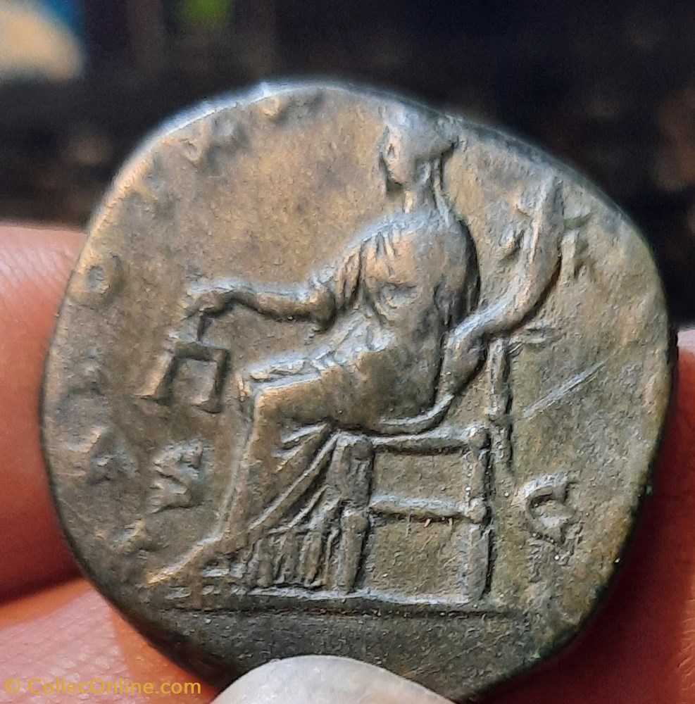 Marc Aurele A/Tete lauree a d R/ Equite assise a g D27.3 P23.58g C820 RIC 960 monnaies antiquite av jc ap romaines republicaines imperiales marc aurele a tete lauree a d r equite assise a g d27 3 p23 58g c820 ric 960