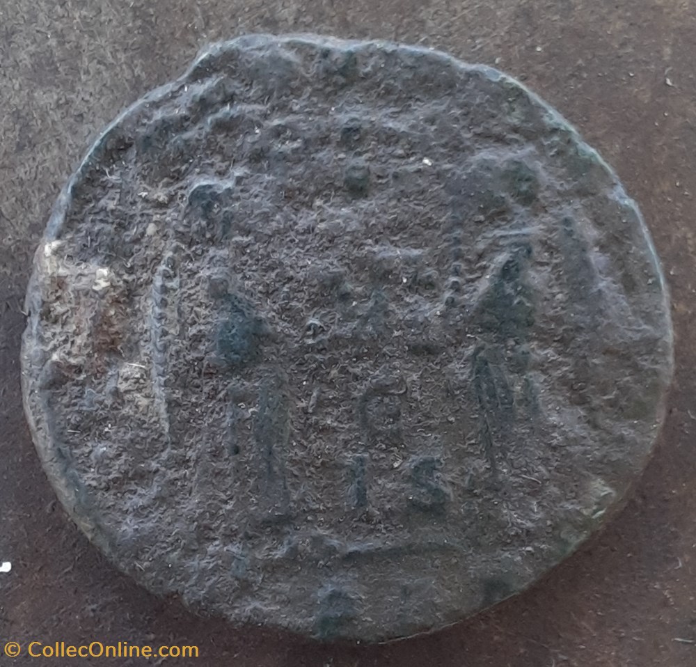 Magnence A / Tete nue a d R/Victoires ,bouclier +351 +352 C68 RIC 179 monnaies antiquite av jc ap romaines republicaines imperiales magnence a tete nue a d r victoires bouclier 351 352 c68 ric 179