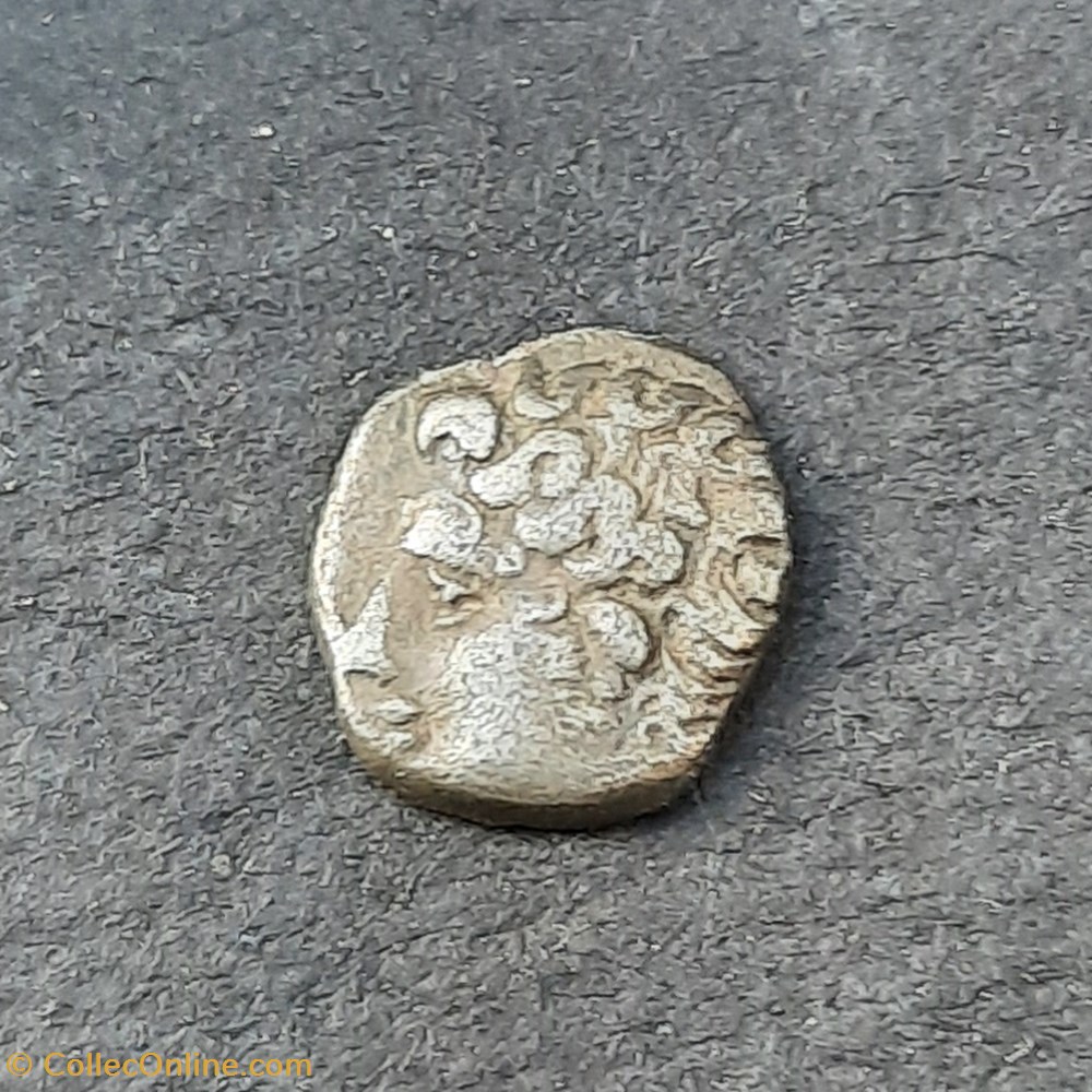 Marseille Obole A/Tete d Apollon a g R/Roue MA -75-49 D8 P0.48 Feugere OBM 10b monnaie antique av jc gauloise marseille obole a tete d apollon a g r roue ma 75 49 d8 p0 48 feugere obm 10b