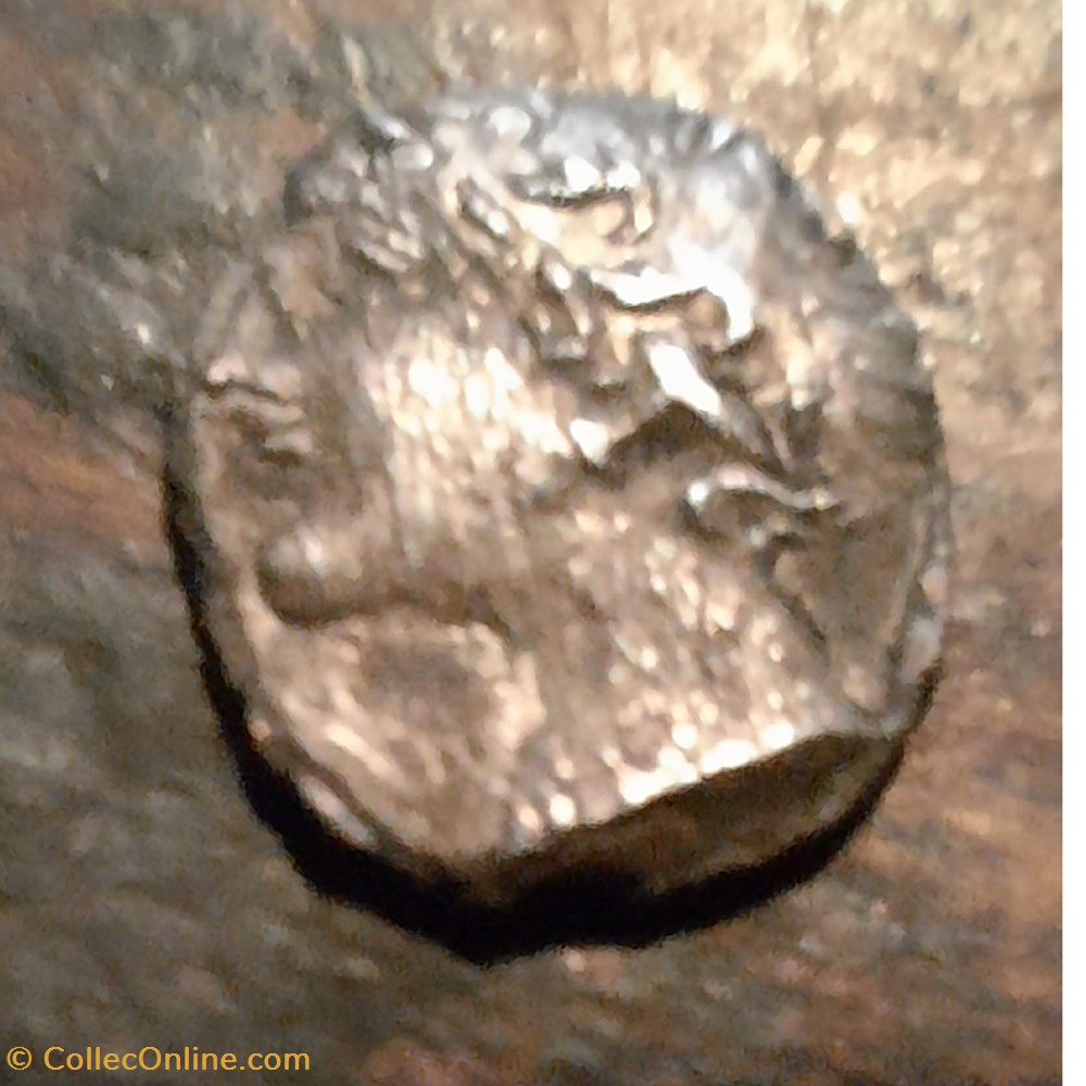 Marseille A/Tete Apollon a g R/Roue MA -300-100 D9.2 P0.48 Feugere OBM 10a monnaie antique av jc gauloise marseille a tete apollon a g r roue ma 300 100 d9 2 p0 48 feugere obm 10a