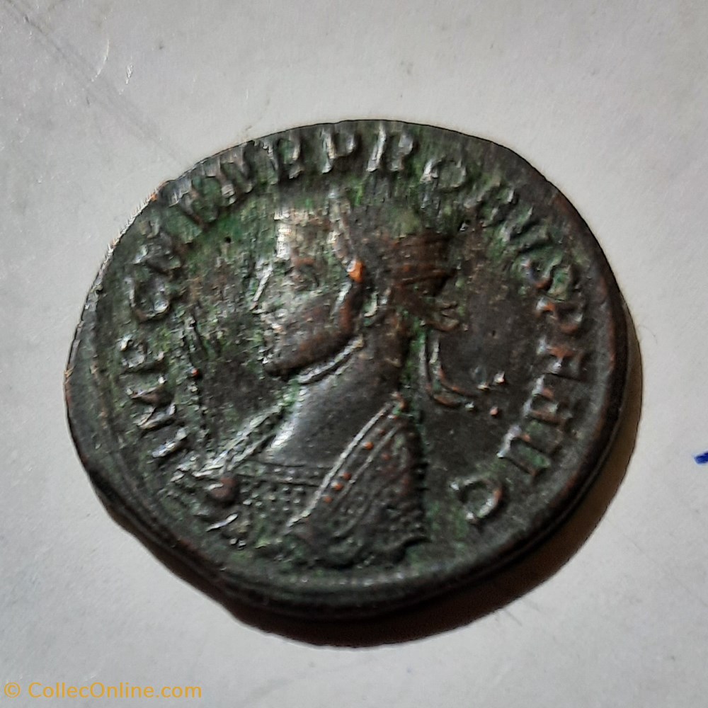 Probus A/ Buste radie a d R/Soleil dans un quadrige D23.8 P 4.18g RCV 12040 RIC 911 C 683 monnaie antique av jc ap romaine republicaine imperiale probus a buste radie a d r soleil dans un quadrige d23 8 p 4 18g rcv 12040 ric 911 c 683