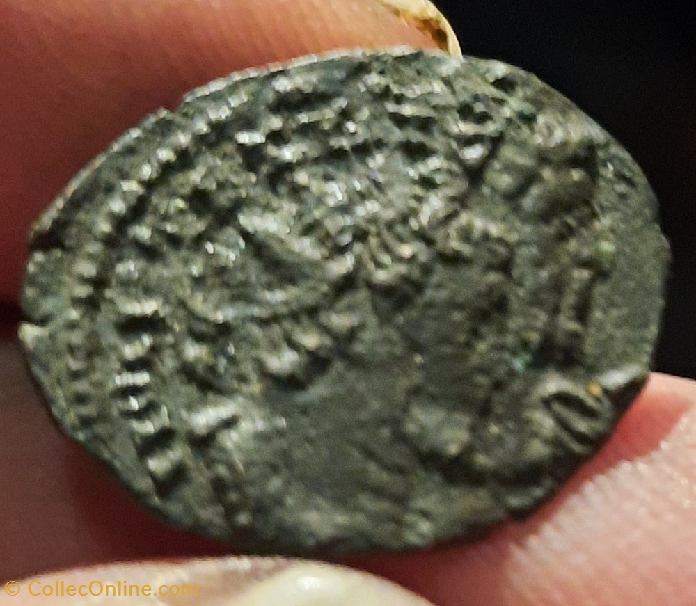monnaies antiques tetricus erreur de frappe deux visages differents besoin aide