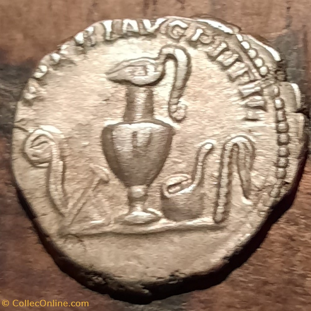 Caracalla A/Buste a d tete nueR/Instruments pontificaux +196 D17.2 P3.15g RCV6679 C587 RIC 4 monnaie antique av jc ap romaine republicaine imperiale caracalla a buste a d tete nuer instruments pontificaux 196 d17 2 p3 15g rcv6679 c587 ric 4