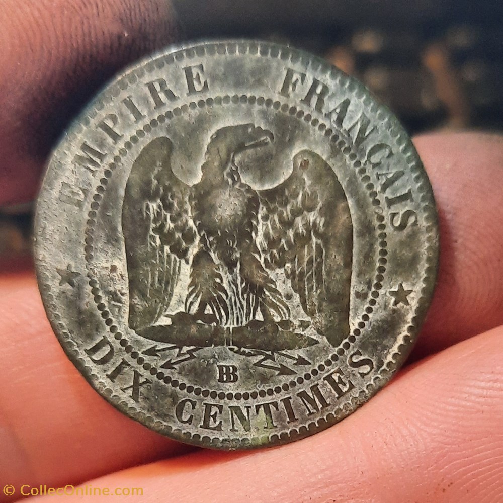 Napoleon 3 A/Tete nue a g R/Aigle D30 P9.55g F133/4 monnaies france modernes napoleon 3 a tete nue a g r aigle d30 p9 55g f133 4