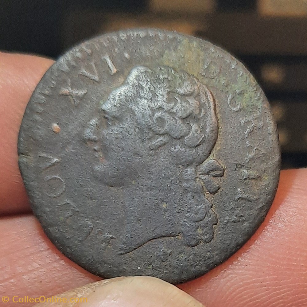 Louis XVI A/Tete nue a g R/ Ecu de France D26.4 P6.42g REFERENCE A PRECISER ? monnaies royales louis xvi a tete nue a g r ecu de france d26 4 p6 42g reference a preciser