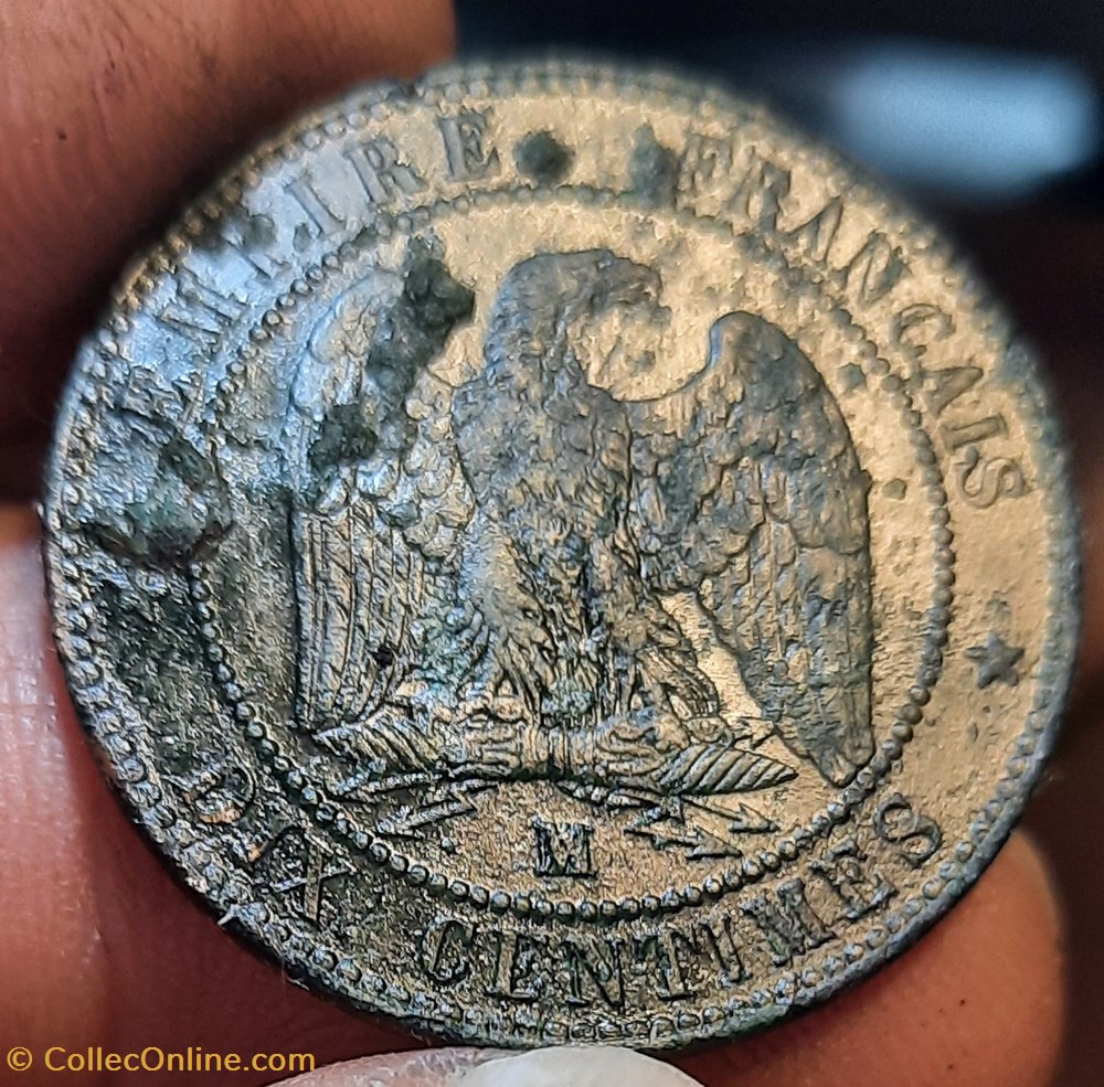 Napoleon 3 A/Tete nue a g R/Aigle D30.1 P9.35g F 133/8 monnaies france modernes napoleon 3 a tete nue a g r aigle d30 1 p9 35g f 133 8