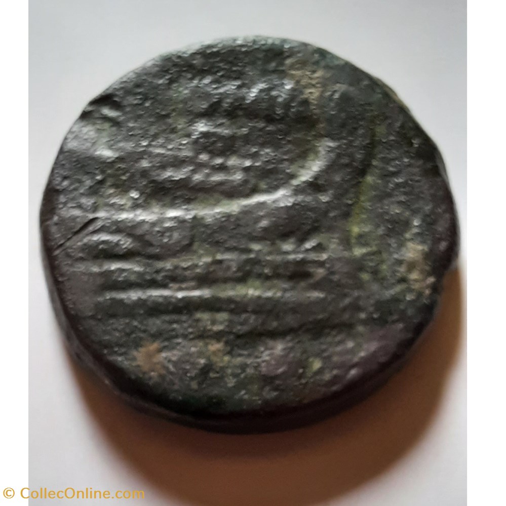 Republique A /Tete de Mercure a d R/Proue de navire a d -217-215 D30.9 P27.66g RCV 610 monnaie antiquite jc ap romaine republicaine imperiale republique a tete de mercure a d r proue de navire a d 217 215 d30 9 p27 66g rcv 610