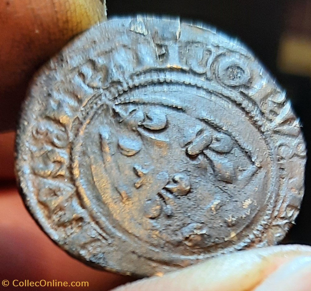 Charles VI A /Ecu de France R / Croix +1411 D26.2 P2.56g C509 L381c Dy377C monnaies royales charles vi a ecu de france r croix 1411 d26 2 p2 56g c509 l381c dy377c