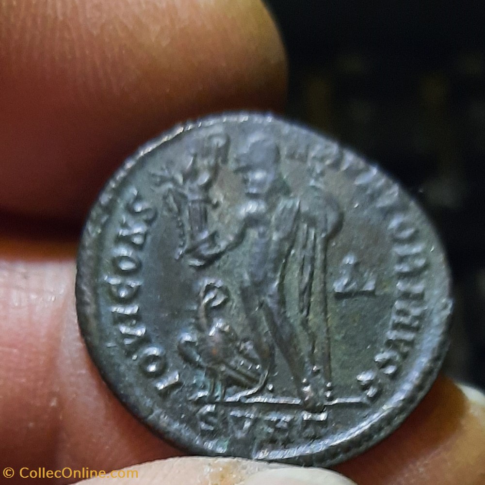 Licinius 1° A/Tete lauree a d R/ Jupiter nu debout a g D21.6 P3.49g RIC73 C108 RCV15240 monnaies antiquite av jc ap romaines republicaines imperiales licinius 1 a tete lauree a d r jupiter nu debout a g d21 6 p3 49g ric73 c108 rcv15240