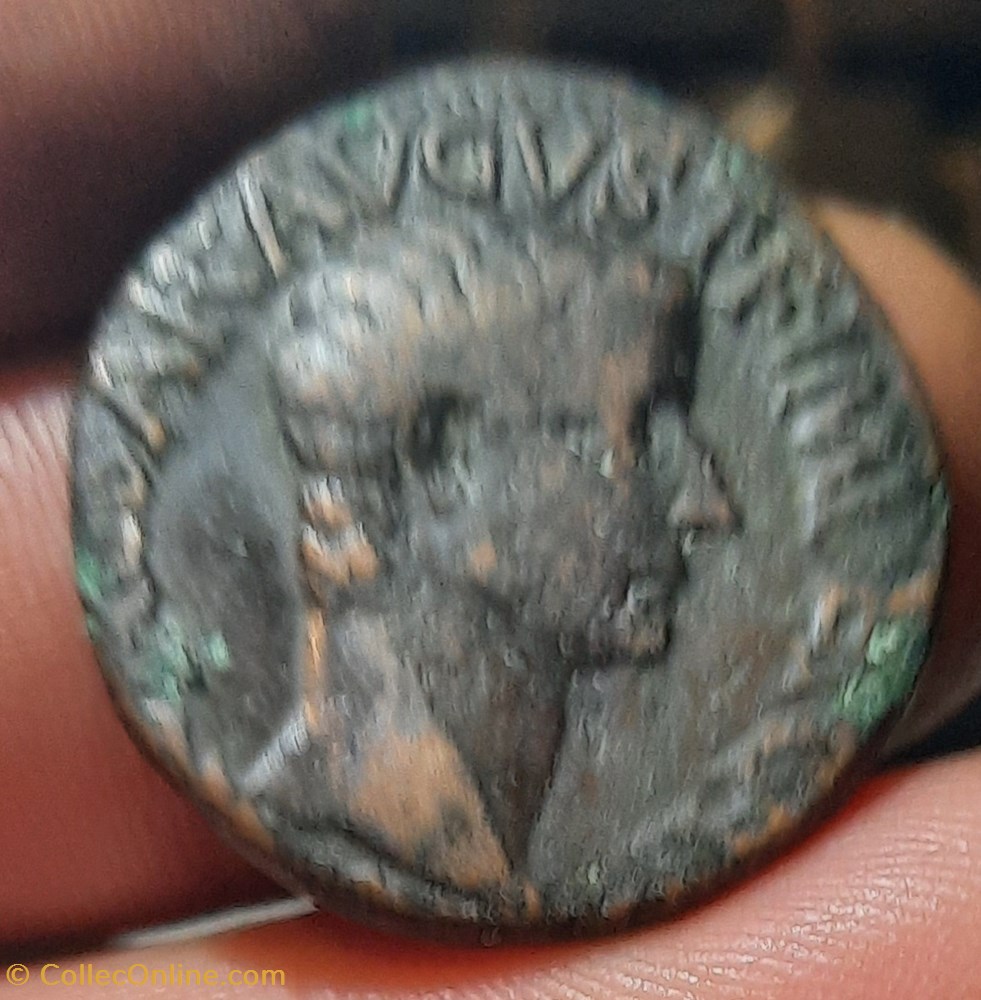 Tibere A/Tete nue a d R/Legende SC D27.3 P10.72g C27 RIC469 RCV 1755 monnaies antiquite av jc ap romaines republicaines imperiales tibere a tete nue a d r legende sc d27 3 p10 72g c27 ric469 rcv 1755