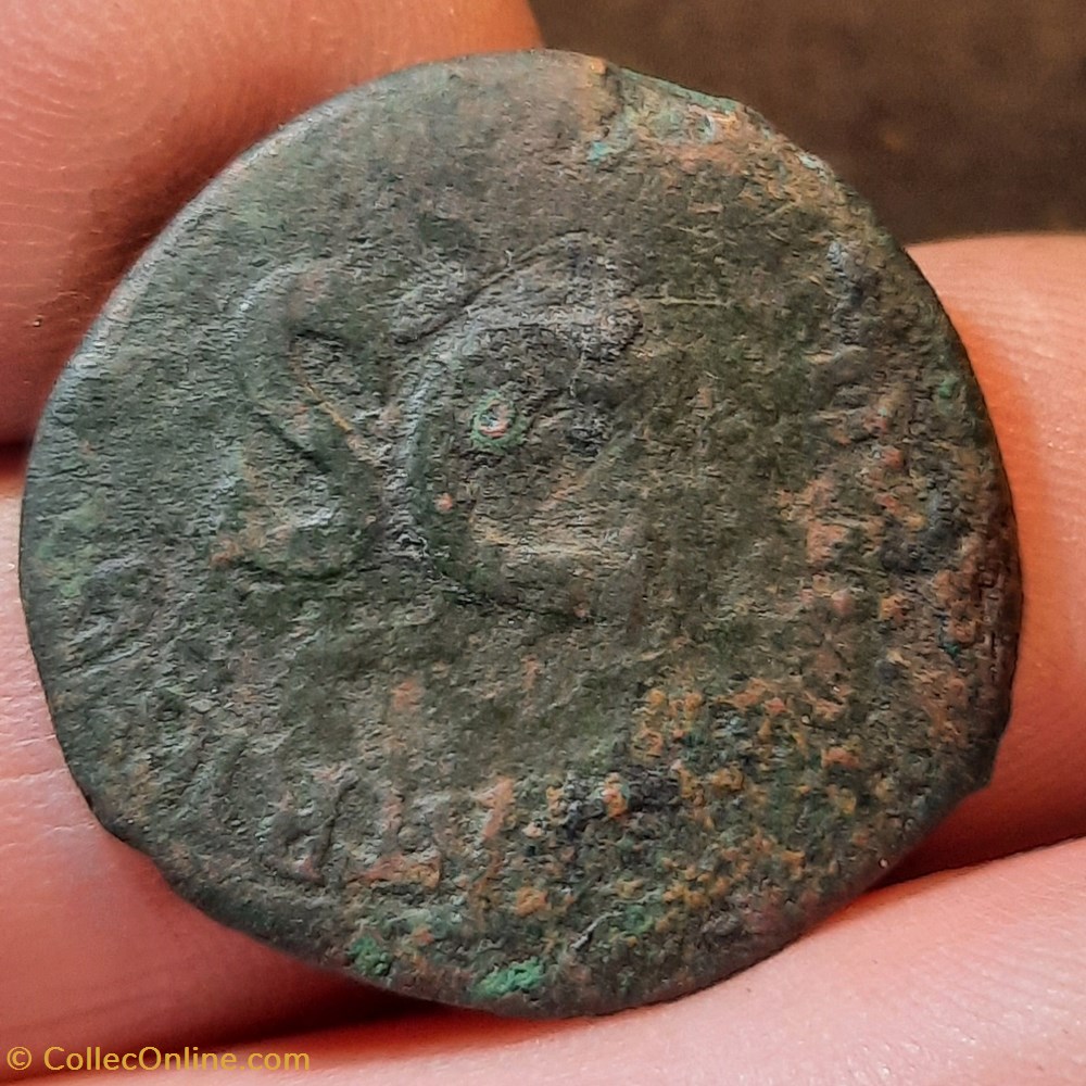 monnaies antiquite av jc ap romaines republicaines imperiales auguste a tete a g r legende autour sc 10 11 d27 4 p9 47g c226 ric471 rcv1689