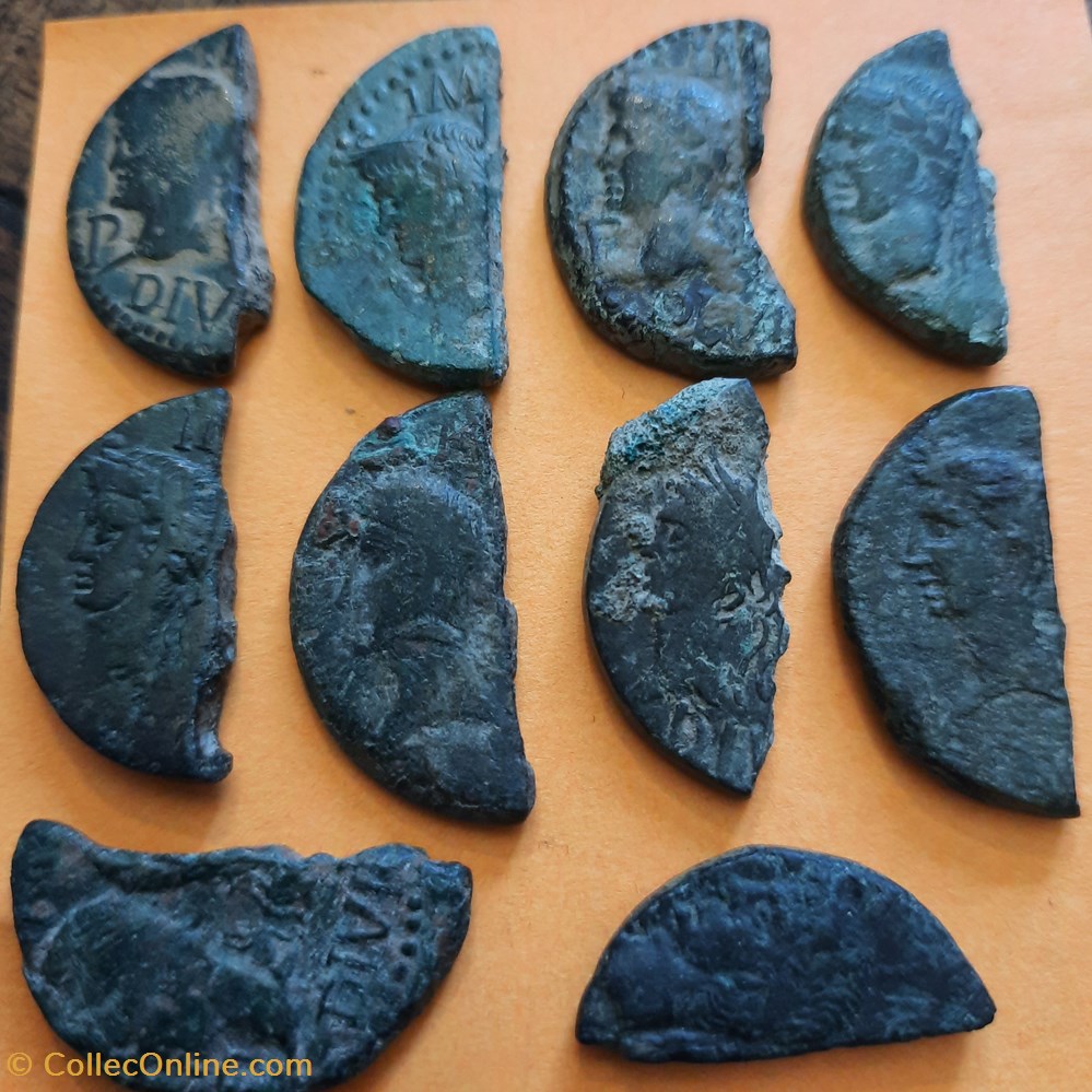 1/2 Dupondius de NIMES monnaies antiques a 1 2 dupondius de nimes