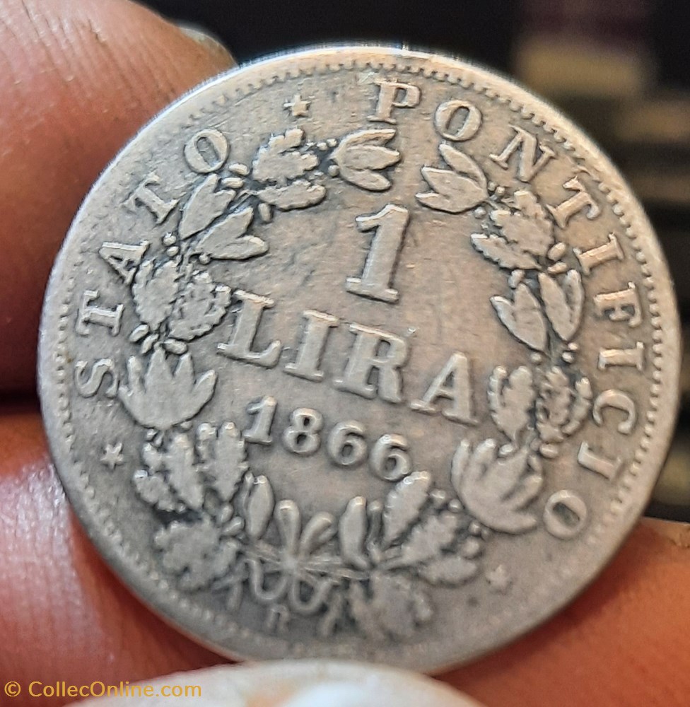 Pie 9 A/ Tete a g R/ Couronne D22.4 P4.81G mONT 378 monnaies monde vatican pie 9 a tete a g r couronne d22 4 p4 81g mont 378