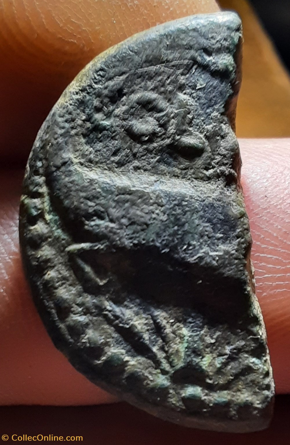 Nimes demi dupondius A/Tete Agrippa a g R/Crocodile D26.7 P7.16g monnaies antiquite av jc ap romaines provinciales nimes demi dupondius a tete agrippa a g r crocodile d26 7 p7 16g