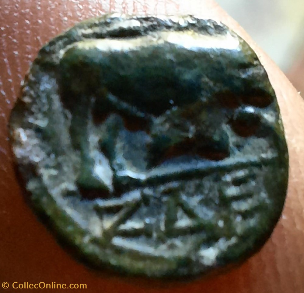 monnaies antiques celtes marseille pb au taureau