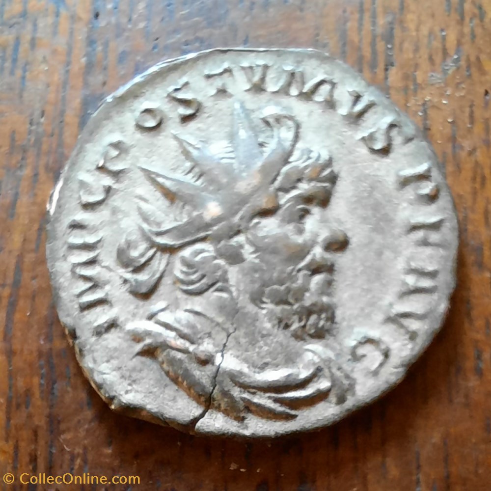 Postume A/Buste radie a d R/La Providence debout de face D20.8 P3.18g RCV10979 C295 RIC 80 monnaie antique av jc ap romaine republicaine imperiale postume a buste radie a d r la providence debout de face d20 8 p3 18g rcv10979 c295 ric 80