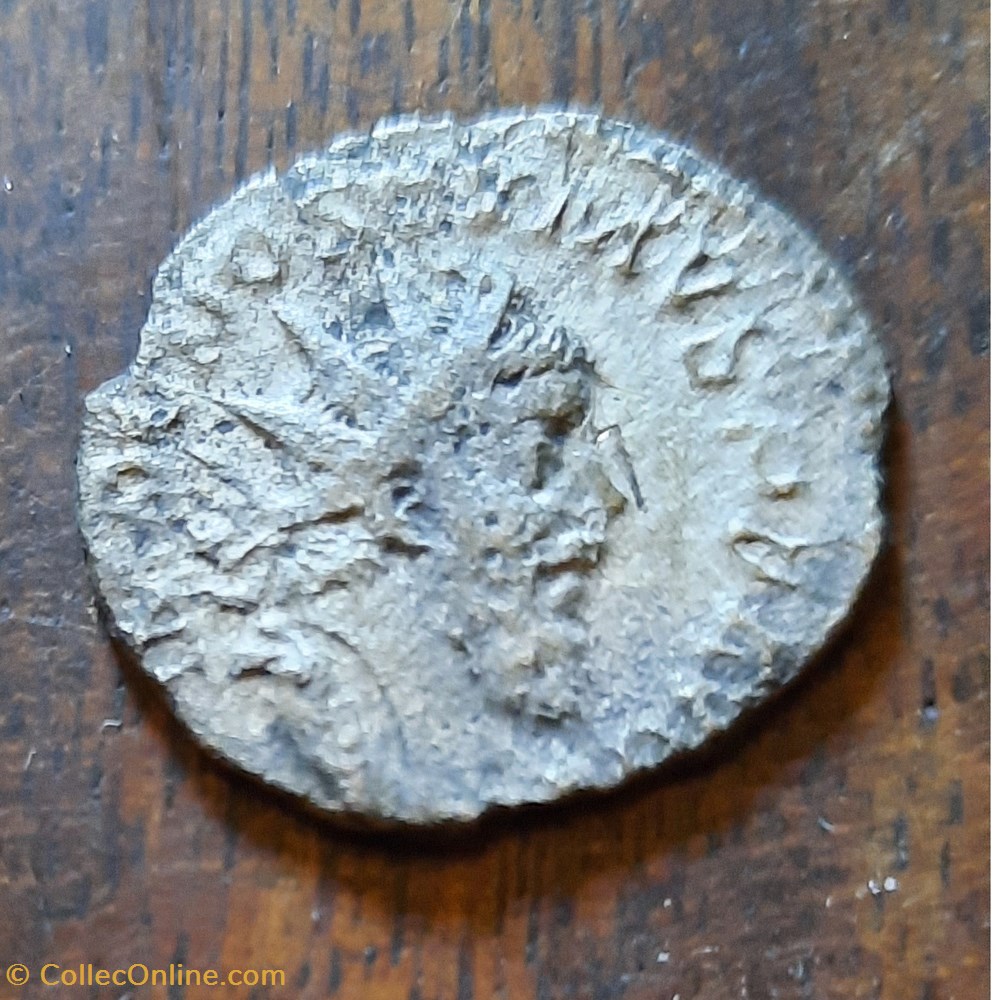 Postume A/Buste radie a d R/La Virilite debout a g +260-261 D20.3 P2.75 RCV10971 C243 RIC54 monnaie antique av jc ap romaine republicaine imperiale postume a buste radie a d r la virilite debout a g 260 261 d20 3 p2 75 rcv10971 c243 ric54