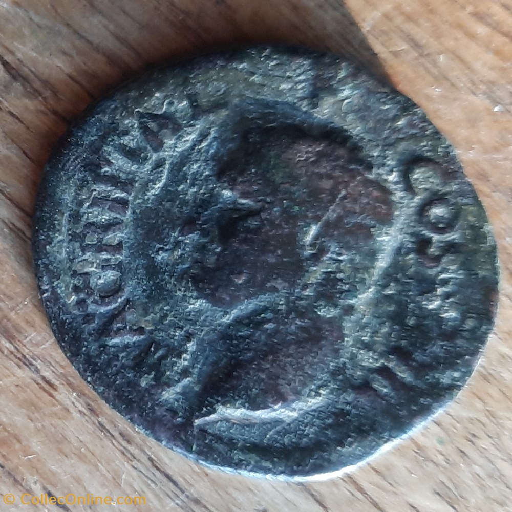 Agrippa A/Tete couronne rostrale a g R/ Neptune debout a g 37+41 D30 P 10gRCV 1812 C3 monnaies antiquite av jc ap romaines republicaines imperiales agrippa a tete couronne rostrale a g r neptune debout a g 37 41 d30 p 10grcv 1812 c3
