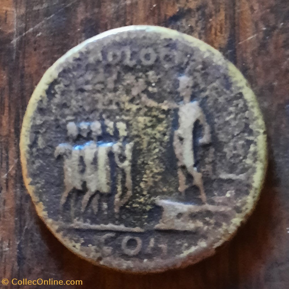 Caligula A/Tete lauree a g R/Caligula sur une estrade , 5 soldats D 34.3 P23.04 RIC 32 C1 monnaie antique av jc ap romaine republicaine imperiale caligula a tete lauree a g r caligula sur une estrade 5 soldats d 34 3 p23 04 ric 32 c1