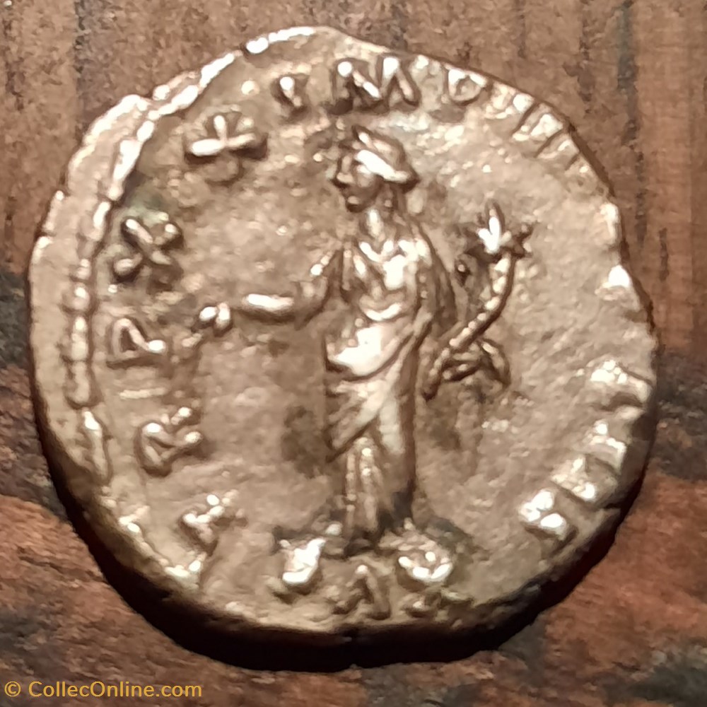 Marc Aurele A/Tete lauree a d R/ La Paix debout a g +166 D18.4 P3.30g RCV4915 C435 RIC 159 monnaie antique av jc ap romaine republicaine imperiale marc aurele a tete lauree a d r la paix debout a g 166 d18 4 p3 30g rcv4915 c435 ric 159