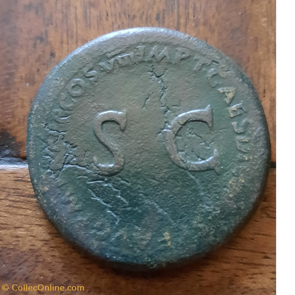 Domitille A/Carpentum a d R/Grand SC ,legende circulaire D34.4 P 24.60g RCV2577 C 1 RIC 153 monnaie antique av jc ap romaine republicaine imperiale domitille a carpentum a d r grand sc legende circulaire d34 4 p 24 60g rcv2577 c 1 ric 153