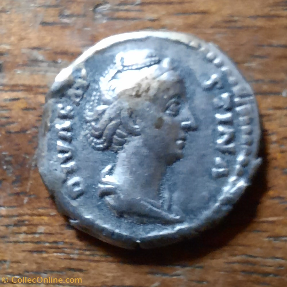 Faustine 1 A/Tete a droite R/Ceres debout a g D18 P3.39g RCV 4582 C 78 RIC 360 monnaie antique av jc ap romaine republicaine imperiale faustine 1 a tete a droite r ceres debout a g d18 p3 39g rcv 4582 c 78 ric 360