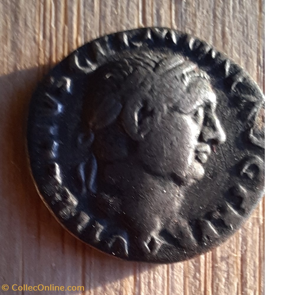 Vitellius A/Tete lauree a d R / Vesta assise a d D 7.8 P 2.45g RCV 2200 C72 RIC 107 monnaie antique av jc ap romaine republicaine imperiale vitellius a tete lauree a d r vesta assise a d d 7 8 p 2 45g rcv 2200 c72 ric 107