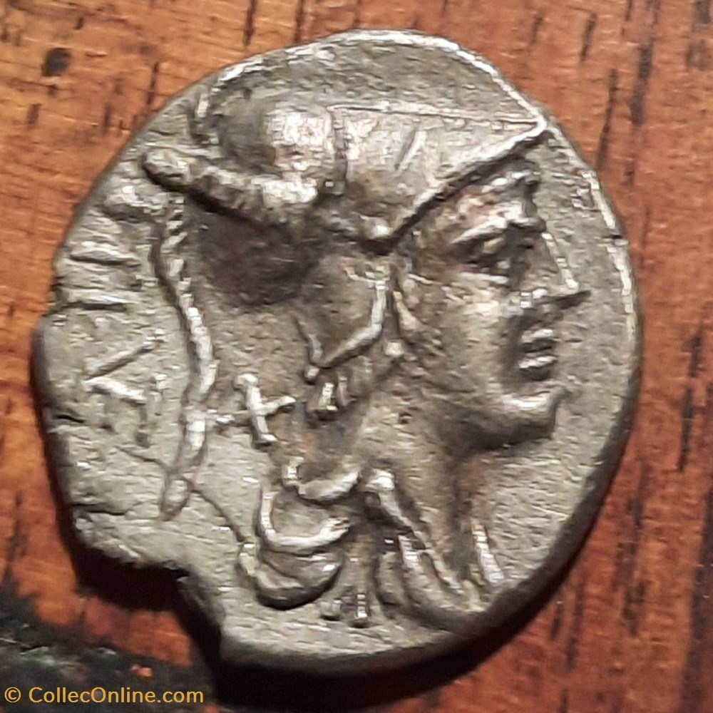 Veturia A/Tete de Mars a d R/Scene de serment -137 D19.5 P3.35 g RCV 111 monnaie antique av jc ap romaine republicaine imperiale veturia a tete de mars a d r scene de serment 137 d19 5 p3 35 g rcv 111