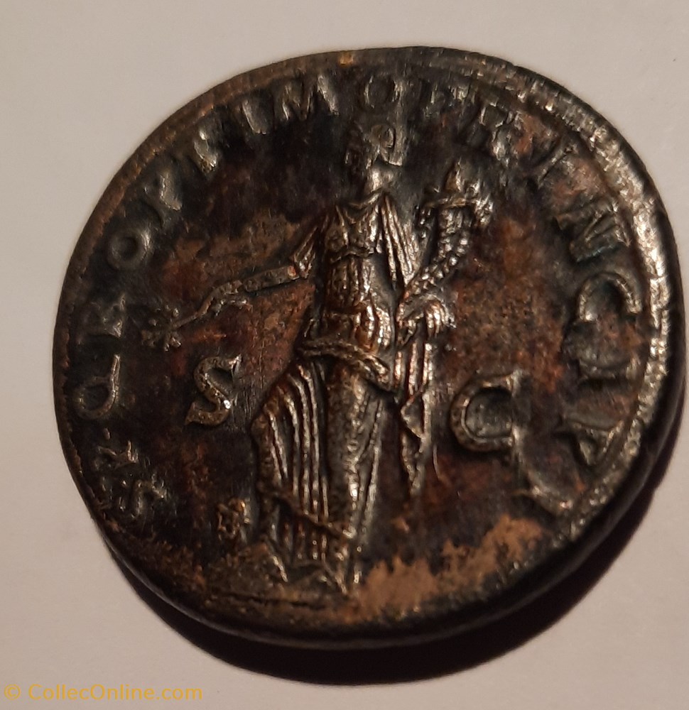 Trajan A/Buste lauree a d R/La Paix debout a g +107 D33.5 P 24.51 RCV3198 C407 RIC503 4 monnaie antique av jc ap romaine republicaine imperiale trajan a buste lauree a d r la paix debout a g 107 d33 5 p 24 51 rcv3198 c407 ric503