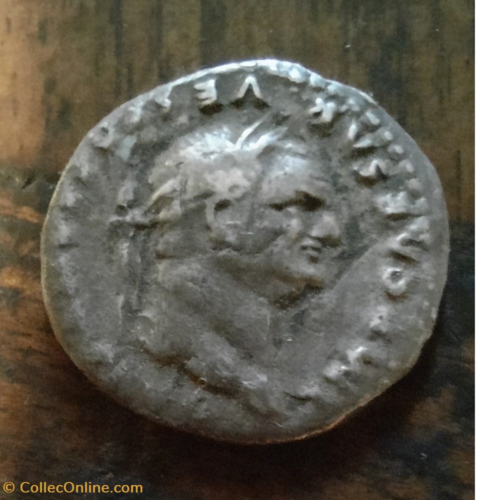 Vespasien A/Tete lauree a d R/Jupiter nu de face D18.1 P3.22g RCV 2295 C 22 RIC 849 monnaie antique av jc ap romaine republicaine imperiale vespasien a tete lauree a d r jupiter nu de face d18 1 p3 22g rcv 2295 c 22 ric 849