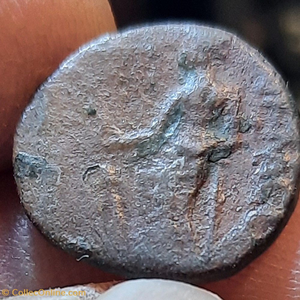 monnaies antiquite av jc ap gauloises nimes pb a tete casquee a d r sante debout a g serpents d15 9 p2 06g feugere nim2735