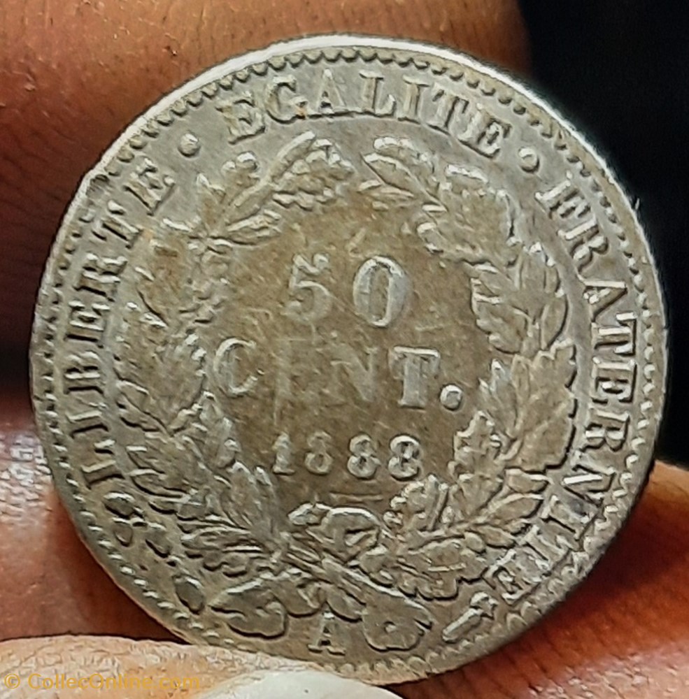 Troisieme Republique A/Tete Ceres ag R/ Couronne chene et laurier D18 P2.43g F189/13 monnaies france modernes troisieme republique a tete ceres ag r couronne chene et laurier d18 p2 43g f189 13
