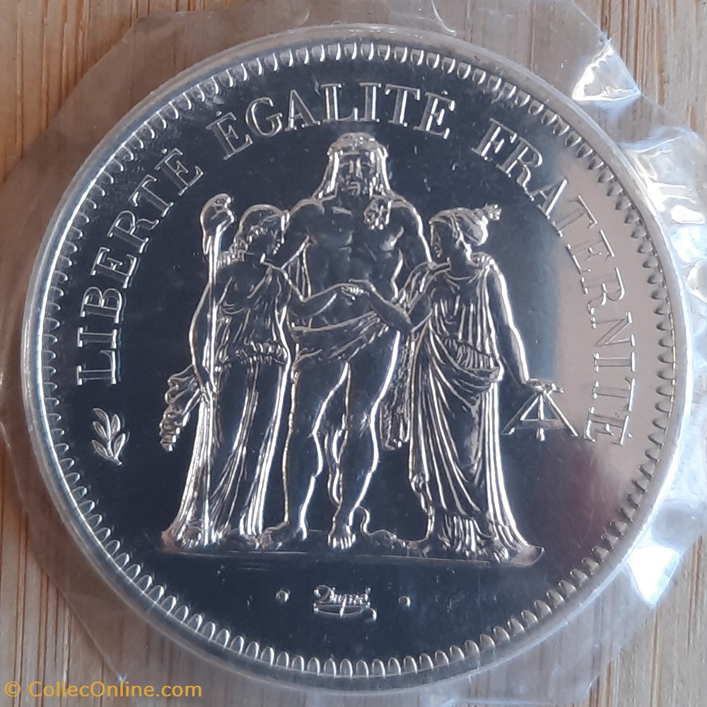 France 50 francs A/Couronne R/ Hercule entre Liberte et Egalite D 41 P 30g F427/5 monnaie moderne france 50 francs a couronne r hercule entre liberte et egalite d 41 p 30g f427 5