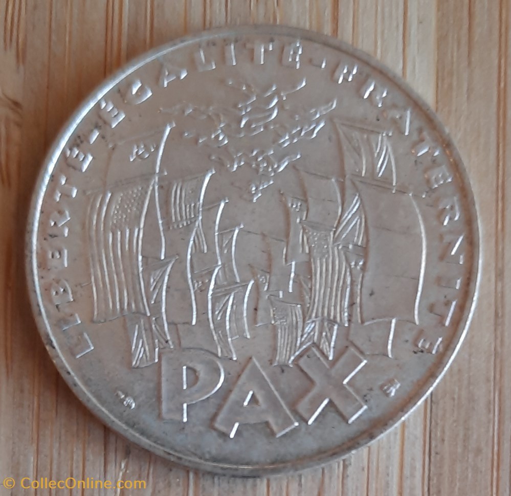 monnaie france moderne 5 republique a drapeaux allies r deux drapeaux d31 p 15 06g f463 2