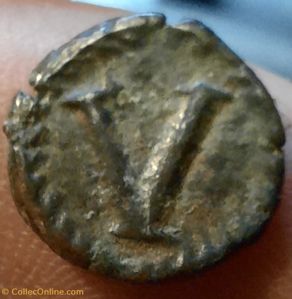 Justinien 1° 2 monnaies byzantines a justinien 1